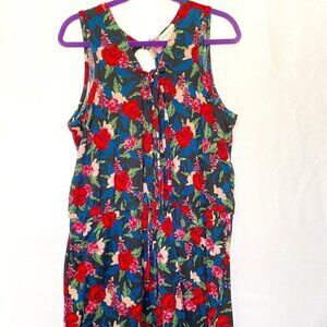 Sleeveless Floral Romper